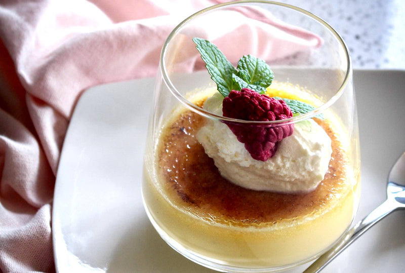 The Best Brulee With Raspberry and White chocolate